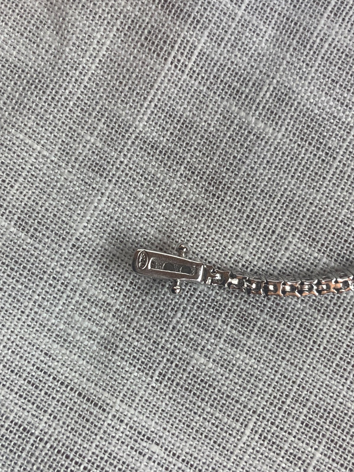 Women’s Tennis Bracelet, Silver & Stone