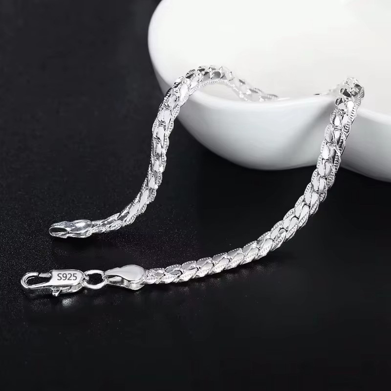 925 Sterling Silver Chain Necklace Jewelry for Women Men