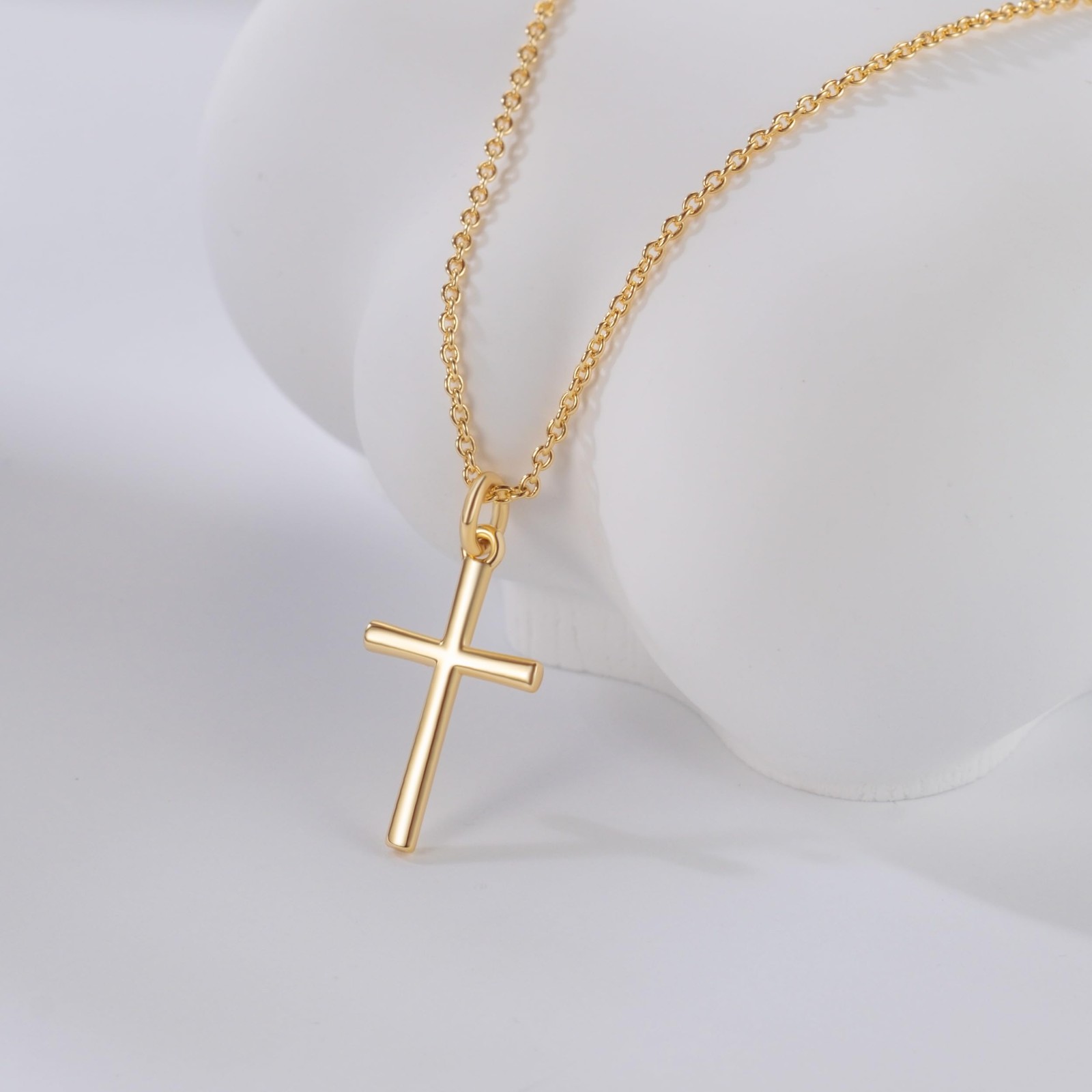 Gold Cross Necklaces for Women 14K Gold Cross Necklace for Women Crosses Pend…