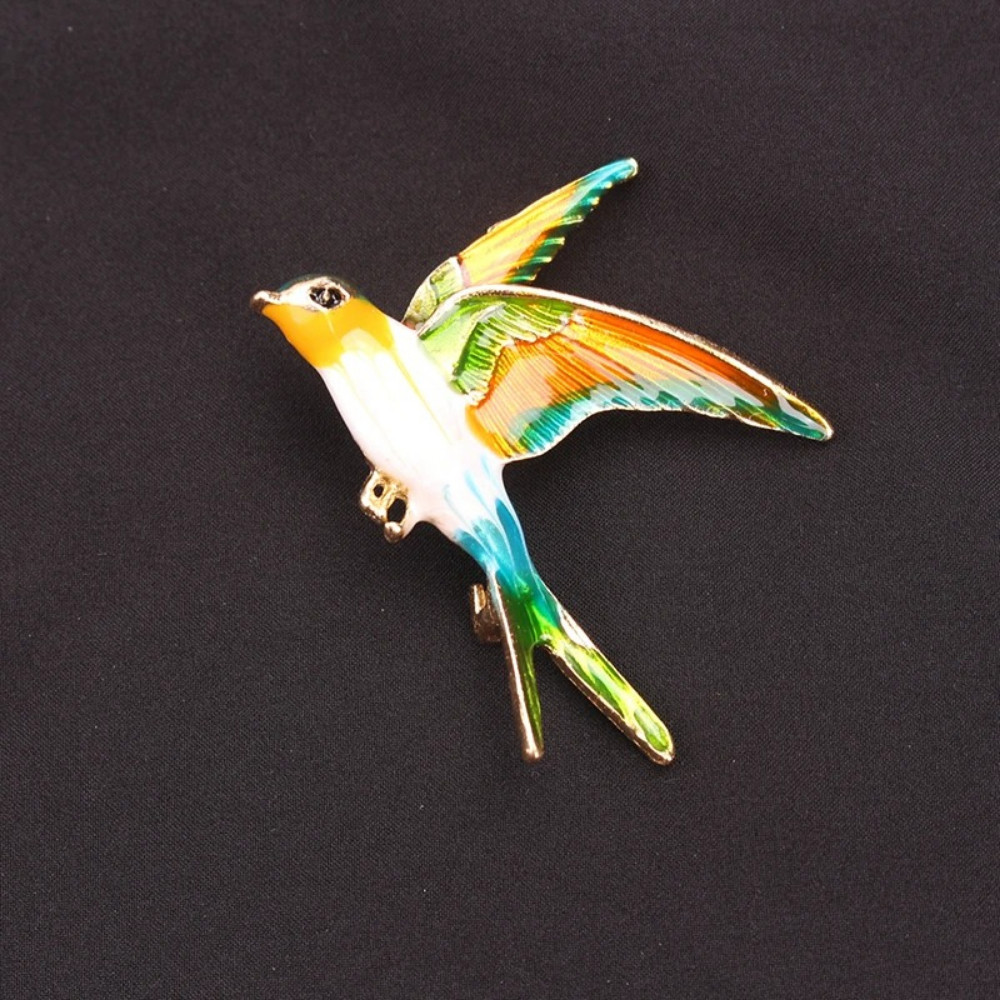 Women Men Unisex Swallow Lover Brooch Fashion Birds Pins Badge Jewelry