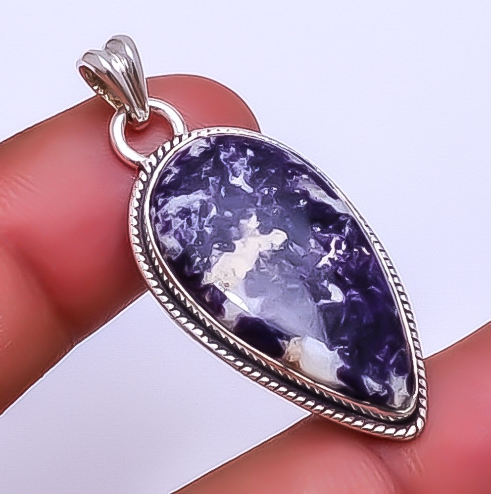 Lepidolite – San Diego Gemstone 925 Sterling Silver Pendant 1.72″ P_9359_148_29