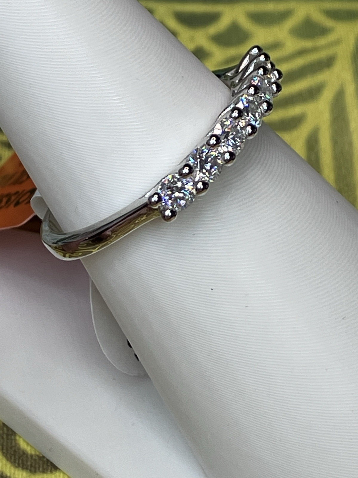 VVS1 Moissanite 1ctw Half Eternity 925 Sterling Silver Band Ring Sz 9