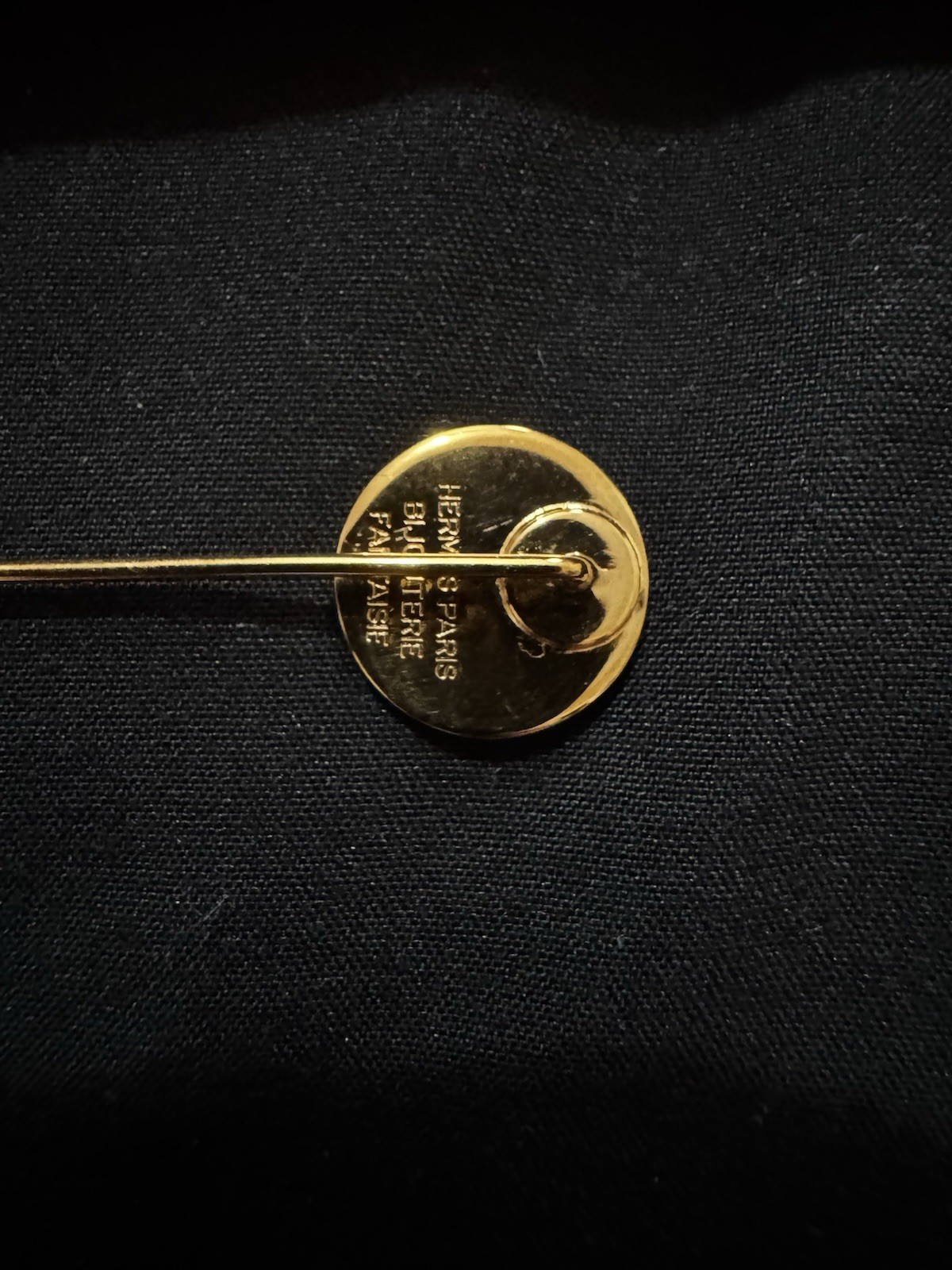 A64-1258 Hermes Gold Brooch