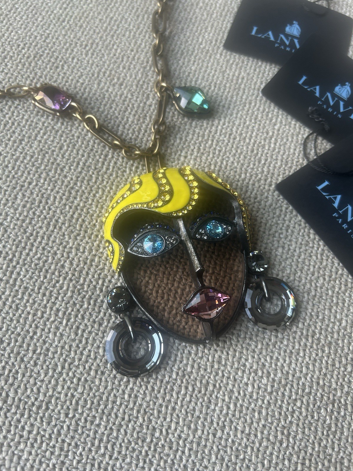 Lanvin Face Necklace