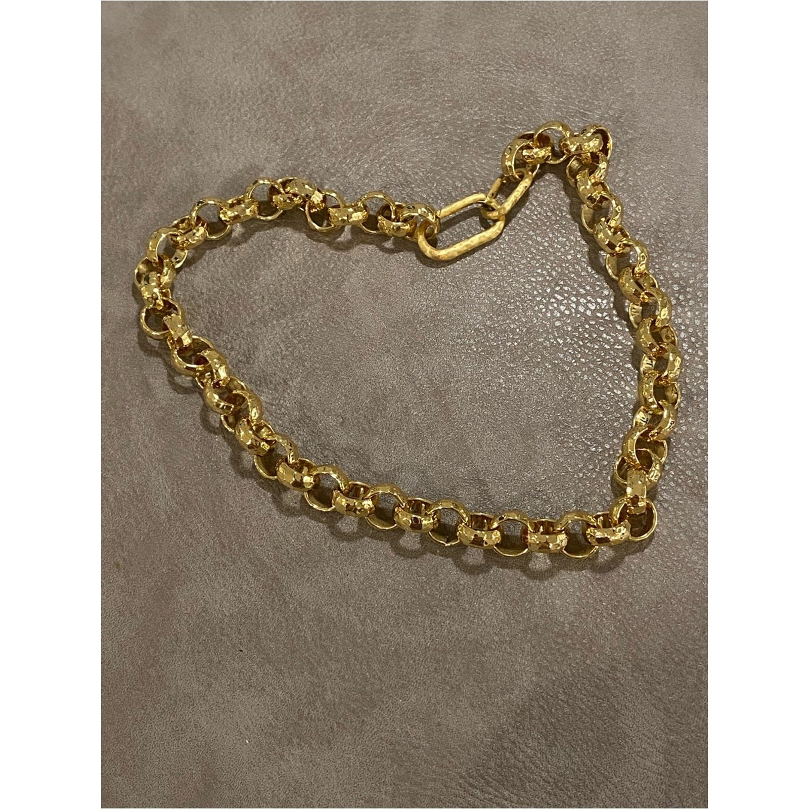 Dean Davidson Nairobi Statement Chain Link Necklace 22k Gold Plate NWOT