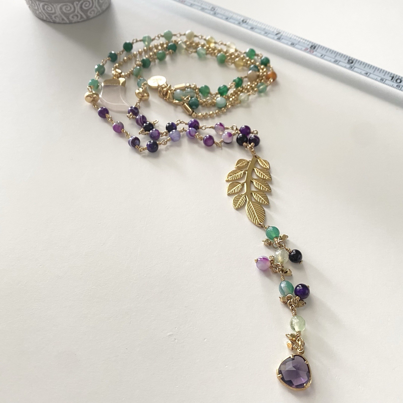 Nature Jewelry Semi Precious Gemstone Leaf Boho Jewelry