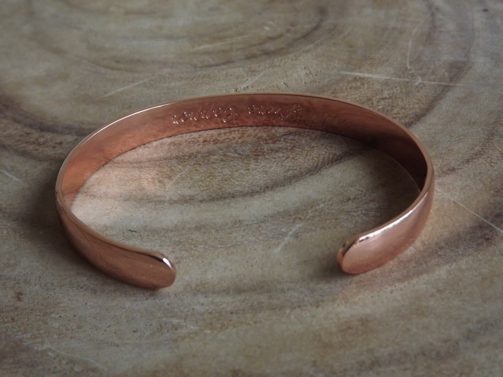 Solid Copper Magnetic Dome Bracelet & Ring Set Arthritis Men Women Cuff Ring