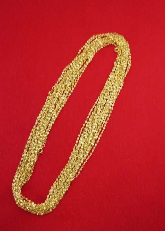 WHOLESALE LOT OF 50 14kt GOLD PLATED 16 INCH 2mm TWISTED NUGGET CHAINS