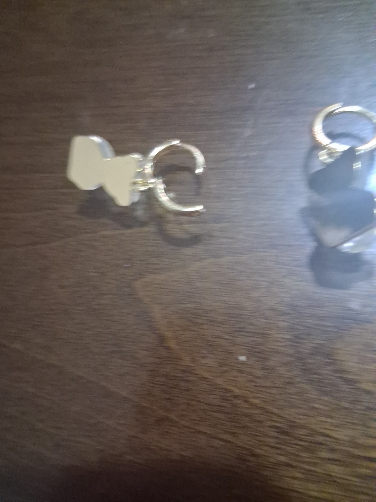 Adorable TEDDY BEAR Rhinestone Gold Clear Dangle Betsey Johnson Earrings