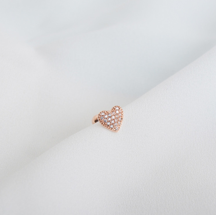 A Pair Unisex STAINLESS STEEL SCREW BACK Spade Heart EARRINGS CZ STUD Gift PE30