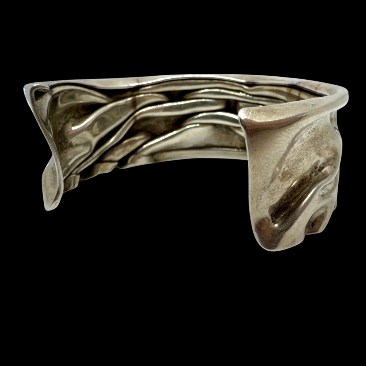 Sterling Silver 925 6″ Thick Cuff Bangle Bracelet – 30G! (CMP122430)