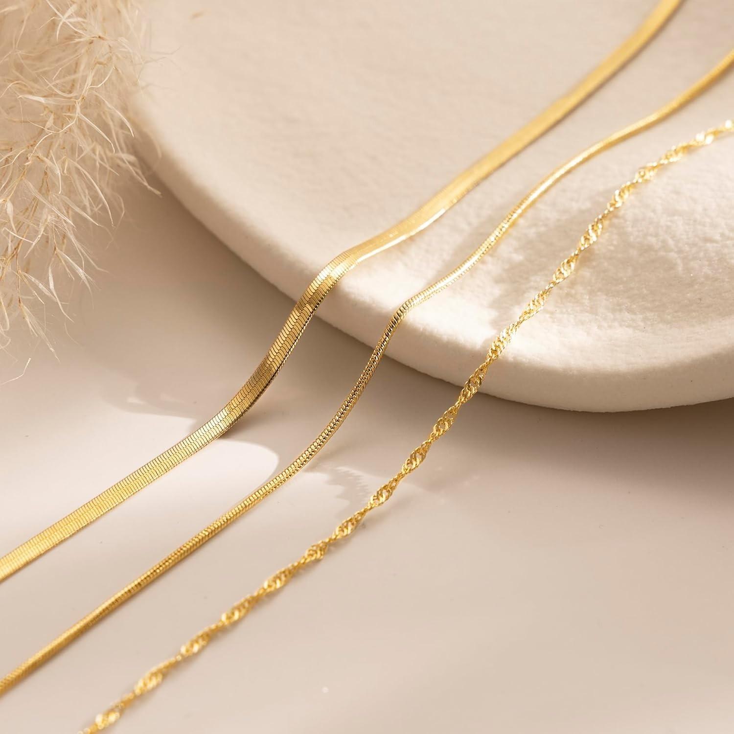 Luxury Tarnish-Free 14k Gold Plated Jewelry Set – Perfect Gift for Any Occasion