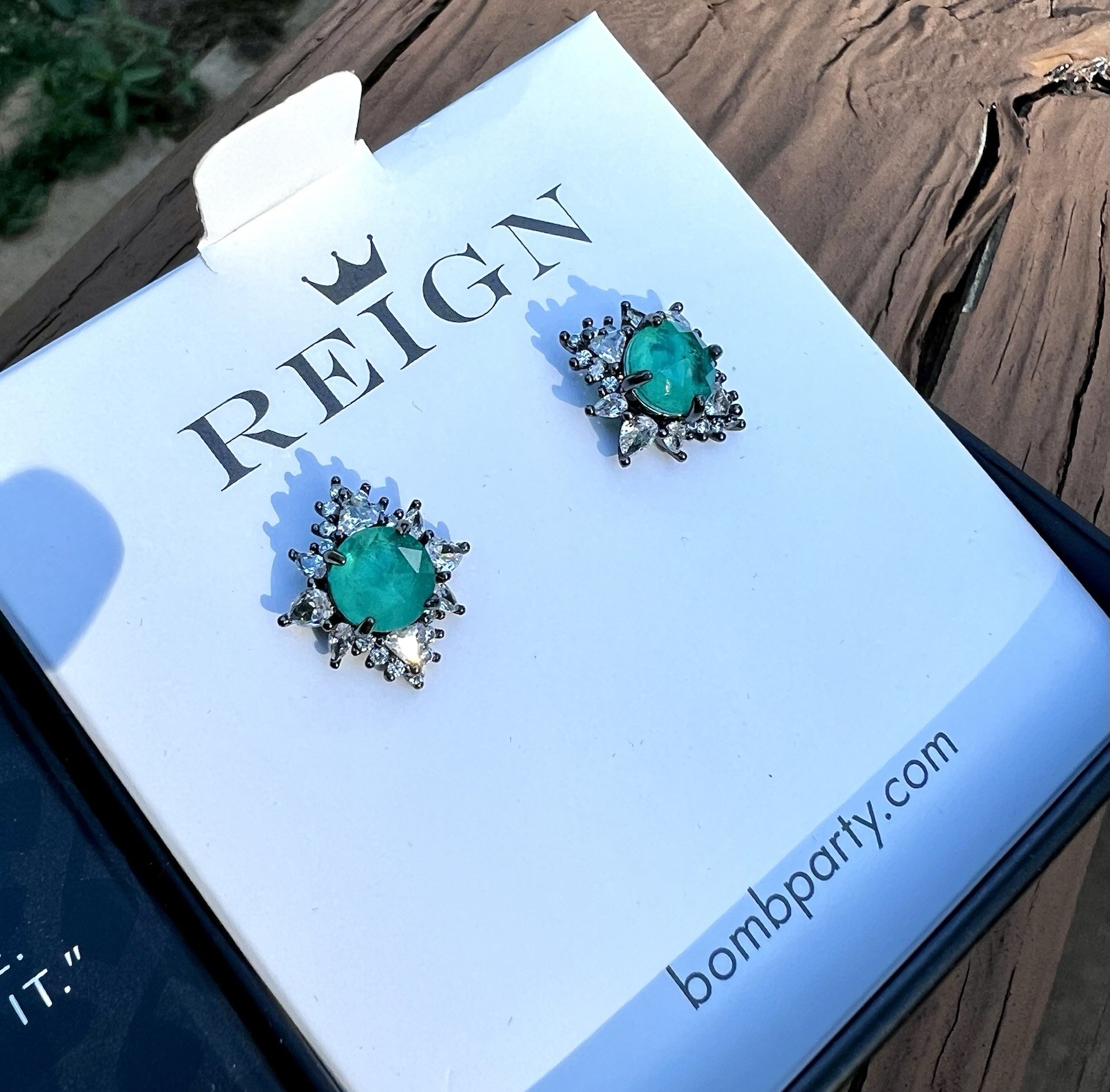 Bomb Party Reign Villain “Under Her Rule” Lab Paraiba Tourmaline On Hematite