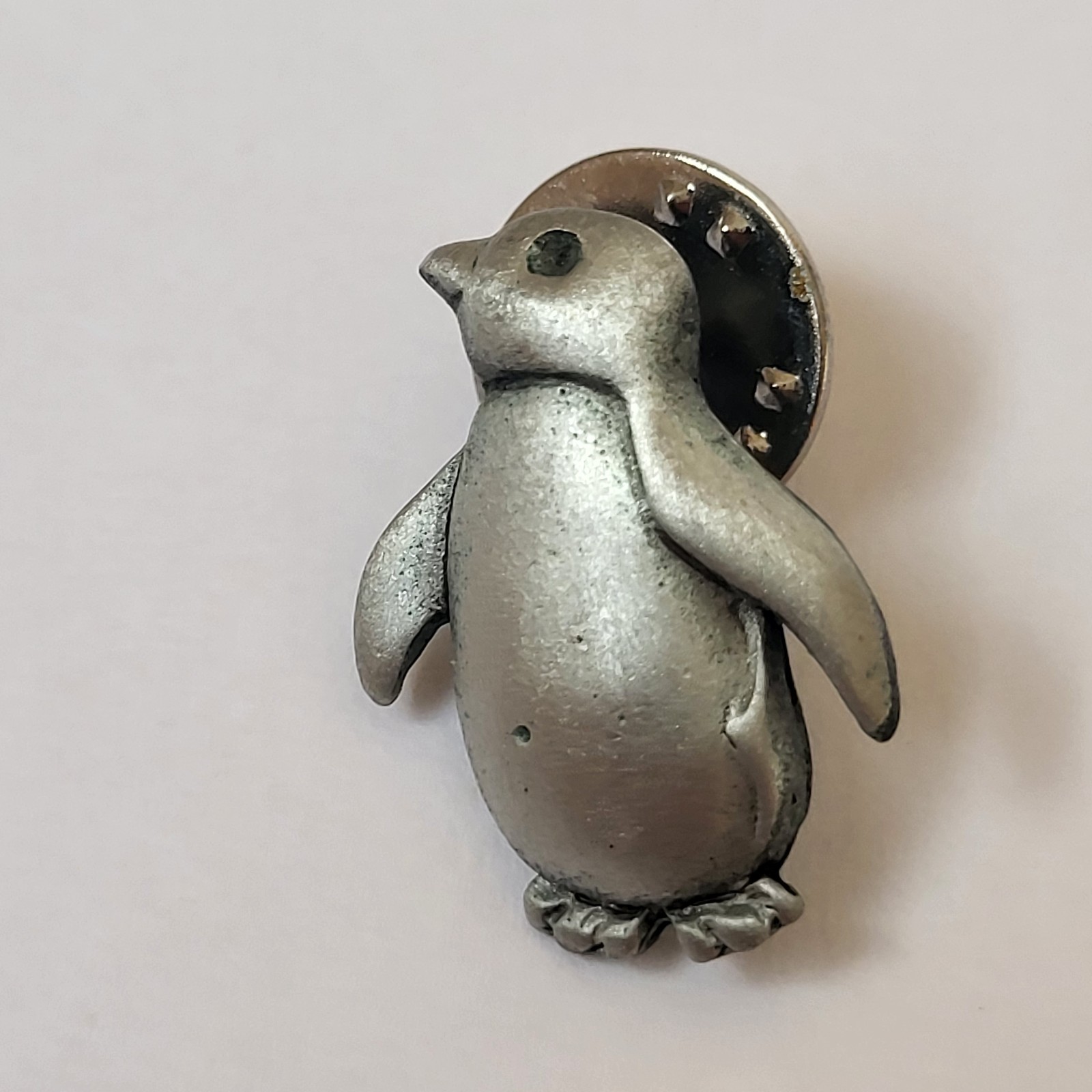 Mixed Animal Brooch Pin Lot (6) Metal Duck Cow Koala Penguin Panda Elephant Duck