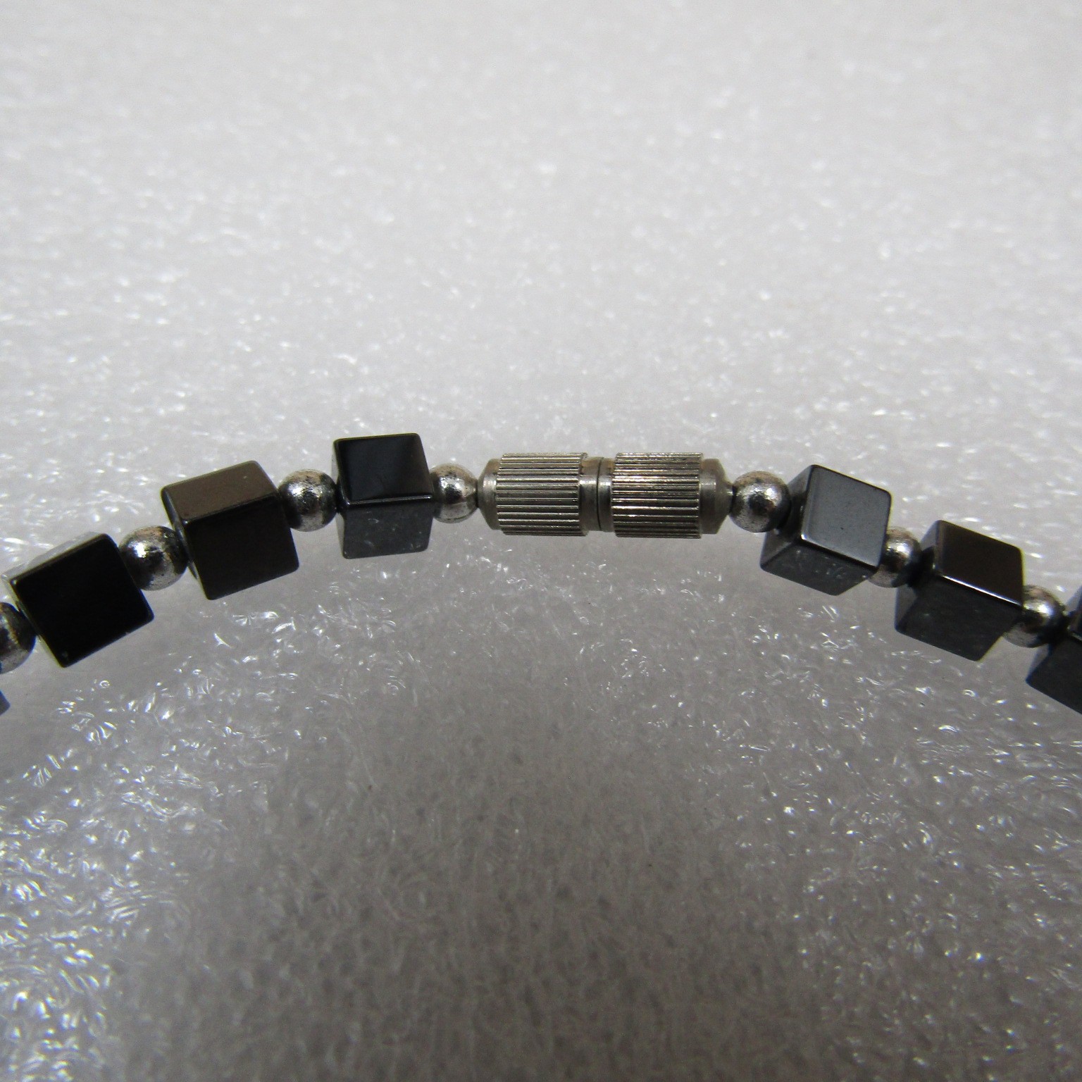 Women’s Teen’s Jewelry Silver Tone Black Hematite Bracelet Dashing Casual Chic