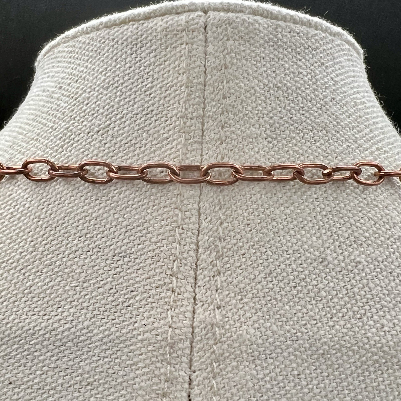 Large Solid Copper Cross Necklace 27″ Handmade Artisan Faith Pendant Unisex