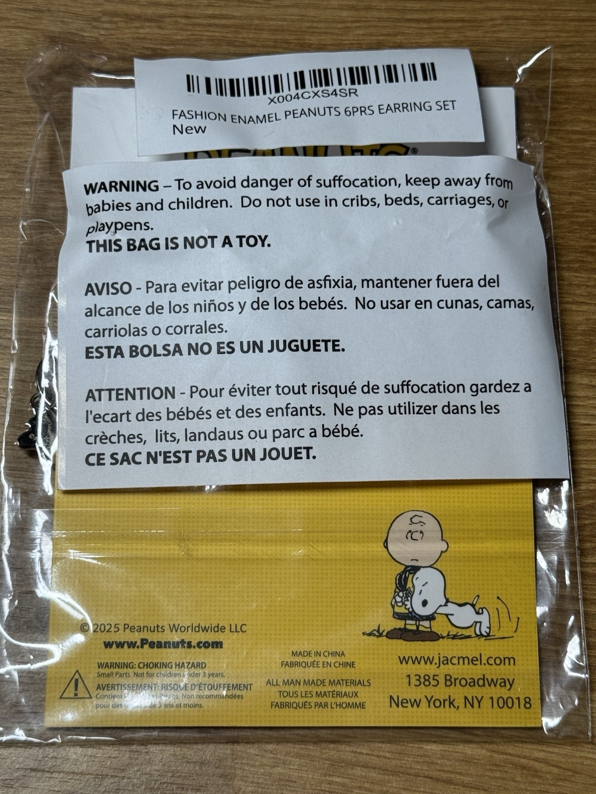 Peanuts Snoopy & Woodstock Earrings Doghouse Hoops Happy Dance NWT