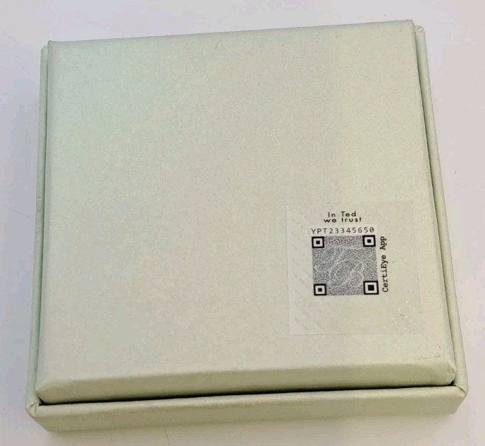 Ted Baker Silver tone Bar necklace pendant NEW In original box Made in China