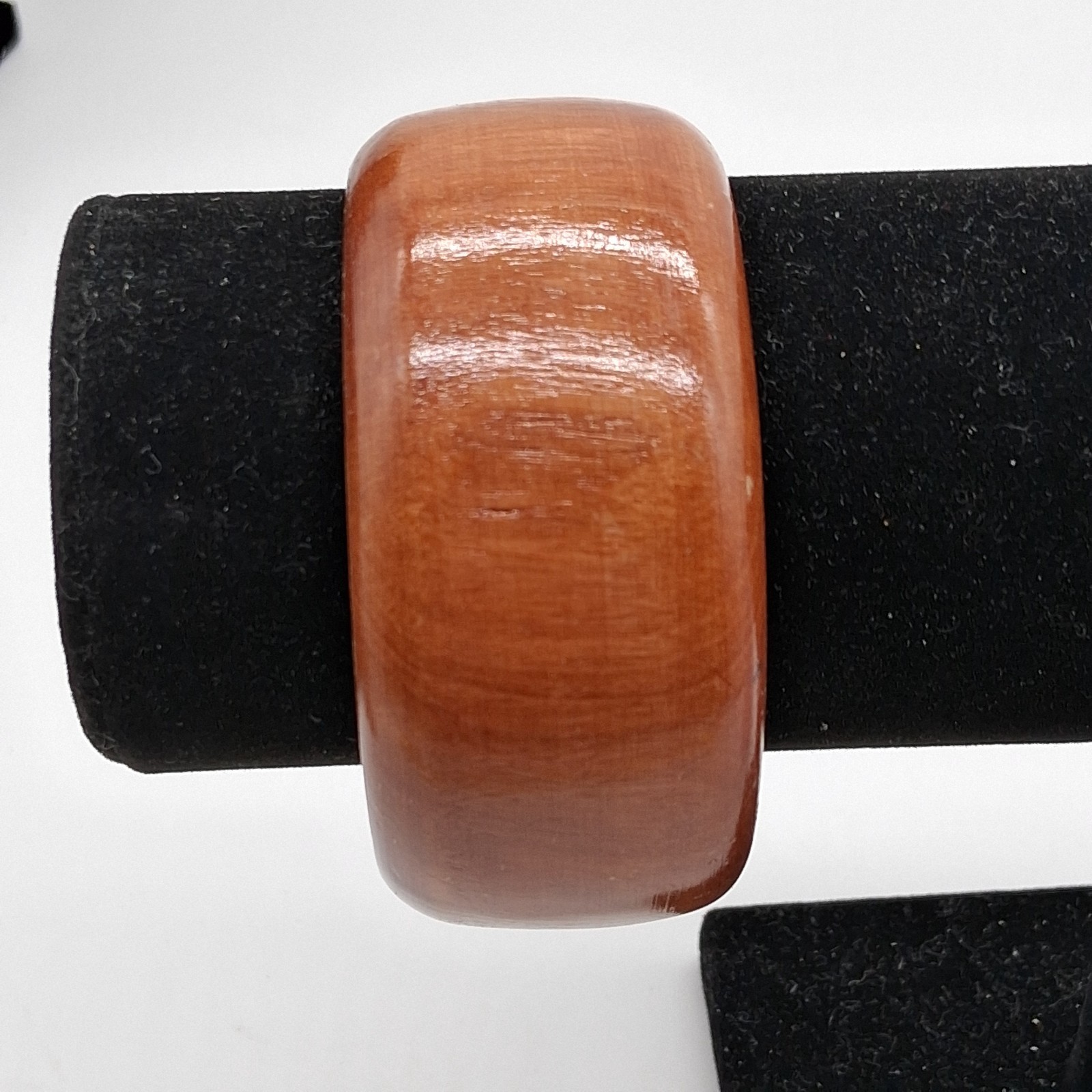 Round Wood Bangle Bracelet Medium Finish