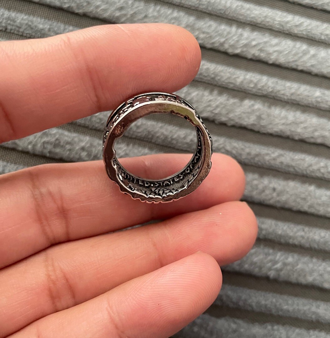 Fashion Ladies Men’s Unisex adult Band Ring 925 Sterling Silver plated UK Size N