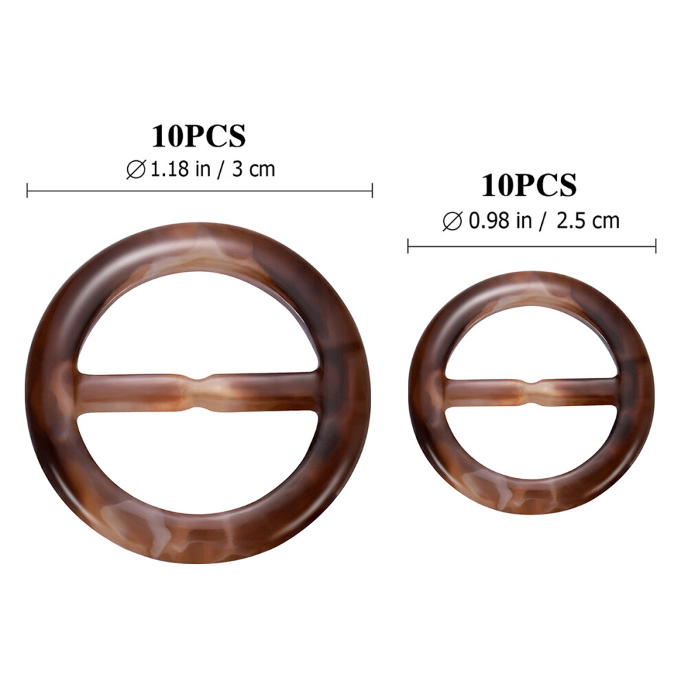 20pcs ribbon sliders for invitations Shawl Rings and Slides Scarf Clips Shirt