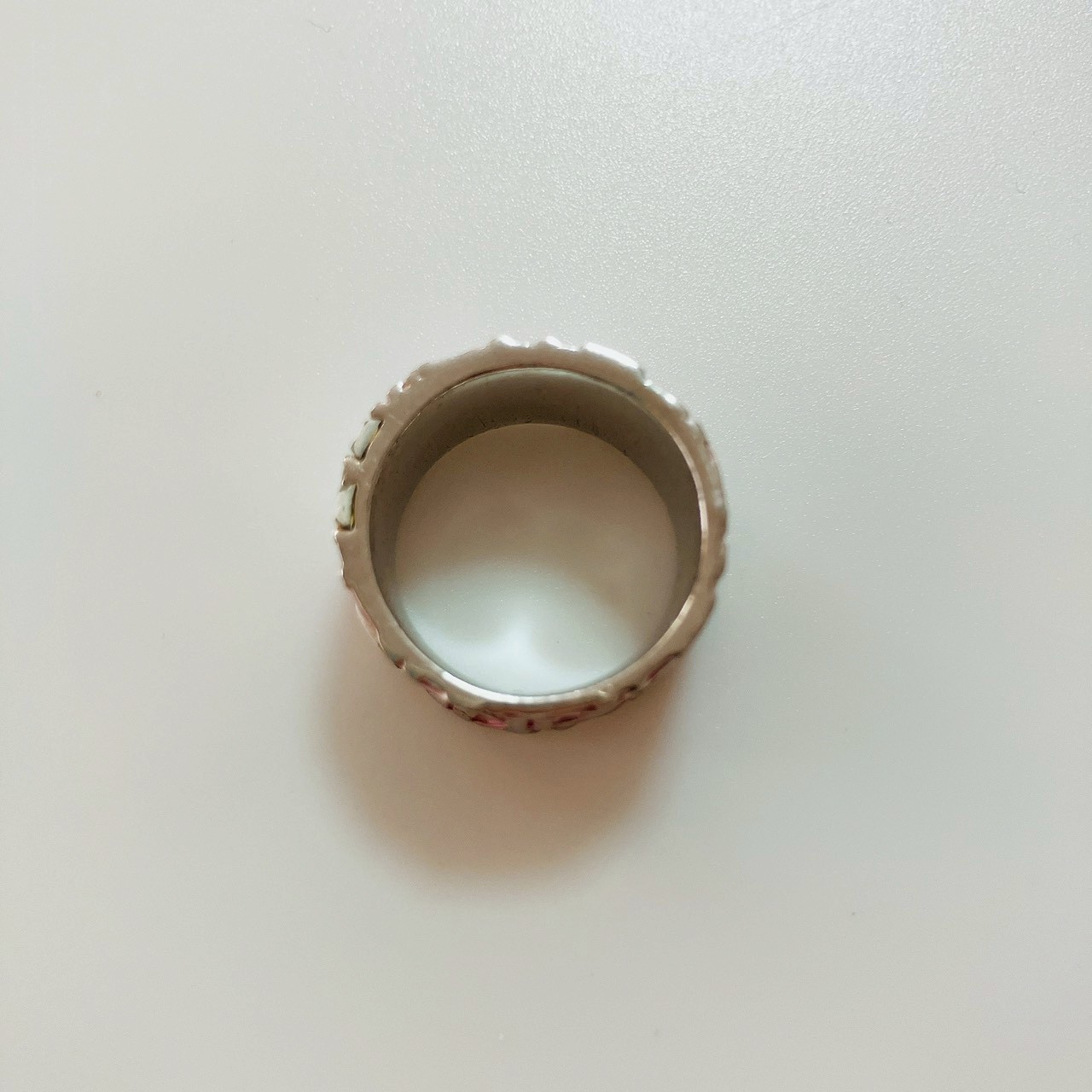 Christian Dior Trotter Pink Silver Ring Japan Import Size 5 US