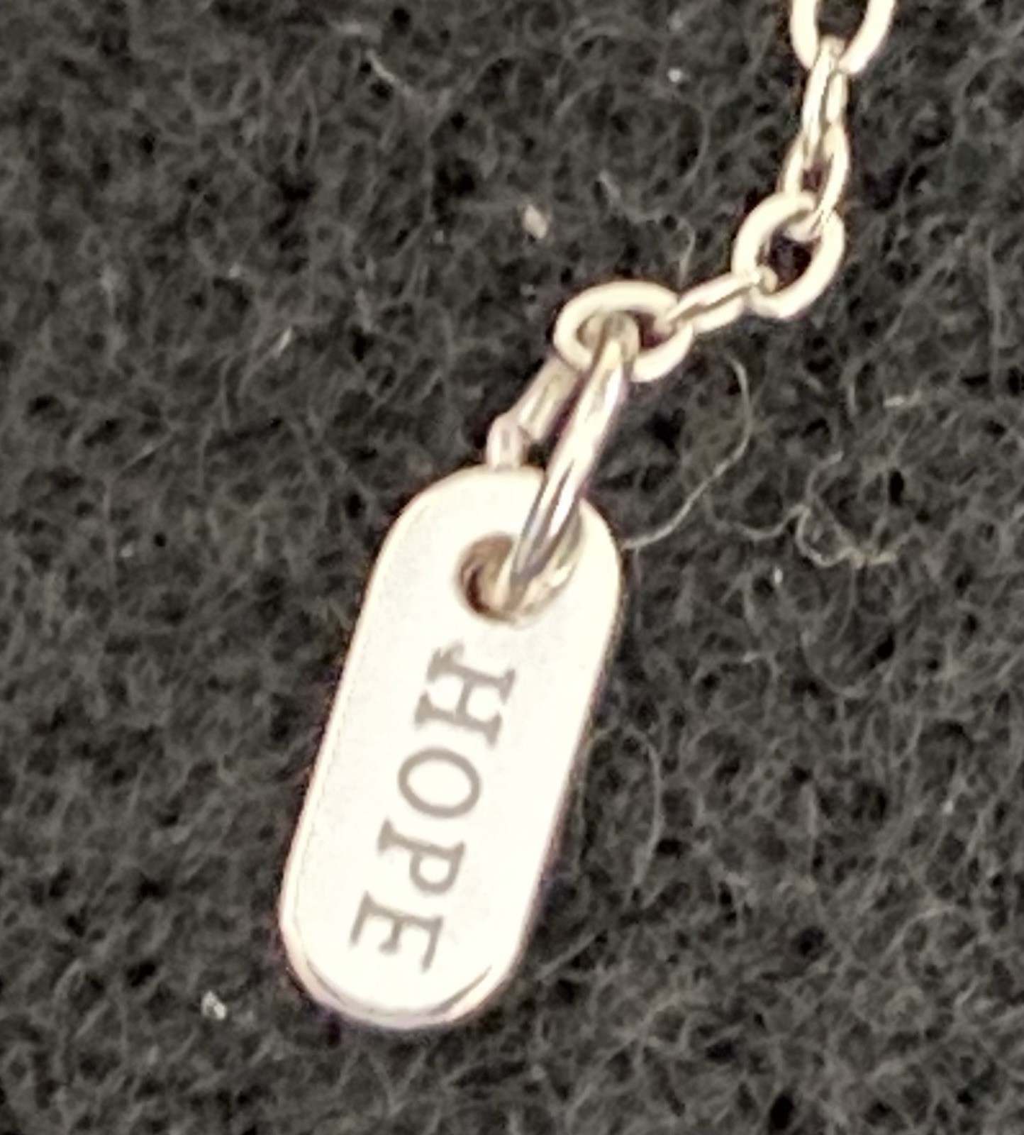 Rainbow Moonstone Sterling Silver Hope Necklace