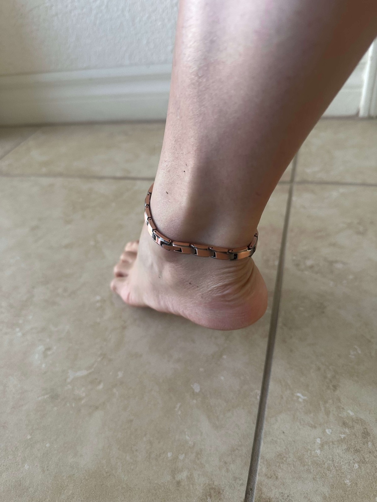 Thin Copper Magnetic Anklet Bracelet Women Restore Balance Energy Power Calm Joy