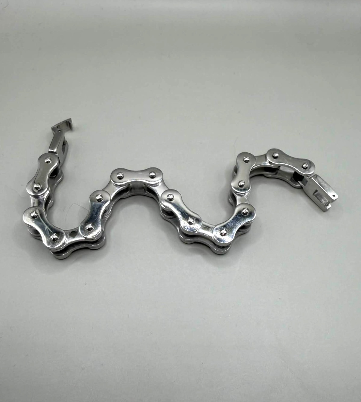 Avon Silver Stainless Steel biker chain bracelet