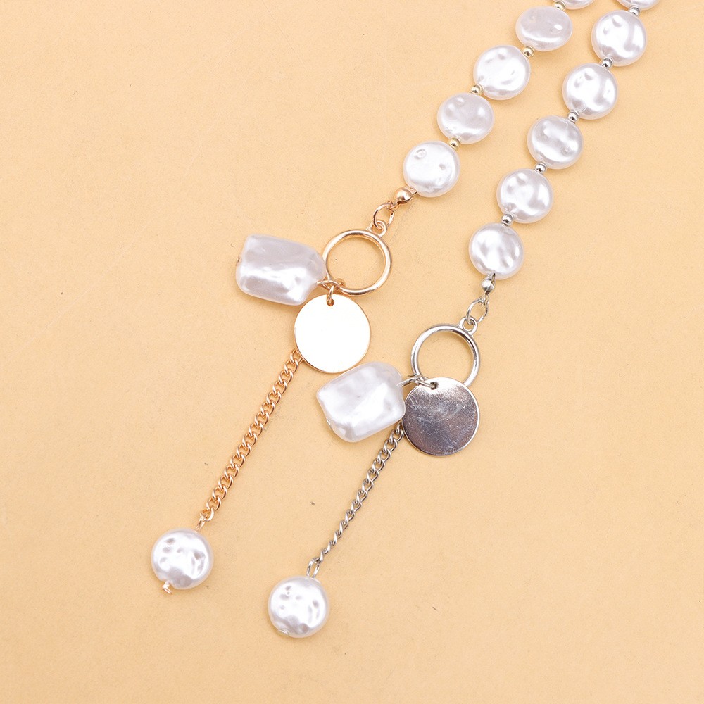 Pearl necklace jewelry – Baroque pearl necklace for women