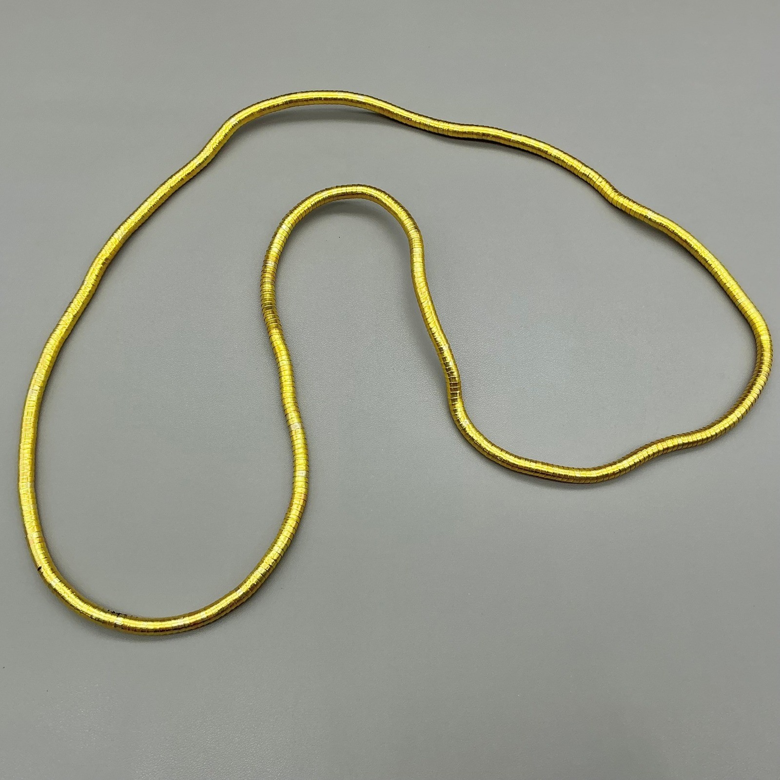 Necklace Womens Gold Tone Snake Chain Link Minimalist Costume Jewelry 30 Inch