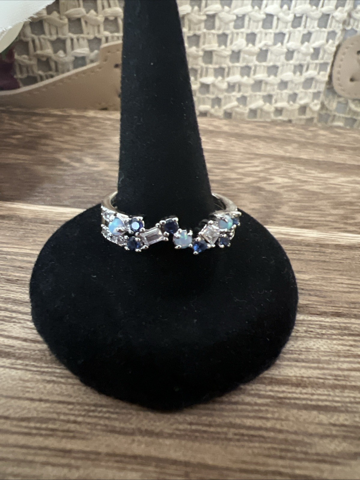 Bomb Party This Love Is Endless Size 9 Ring. Lab Created Sapphire Corundum.