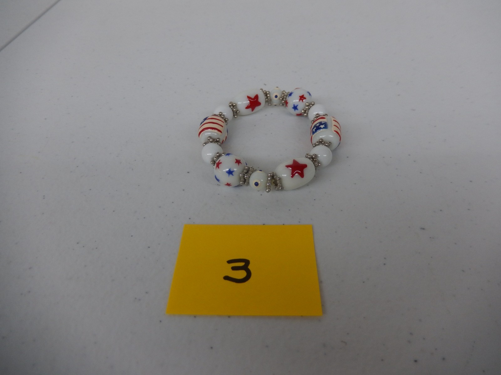 Patriotic Red White Blue Bead Bracelets – YOU PICK (See Description)