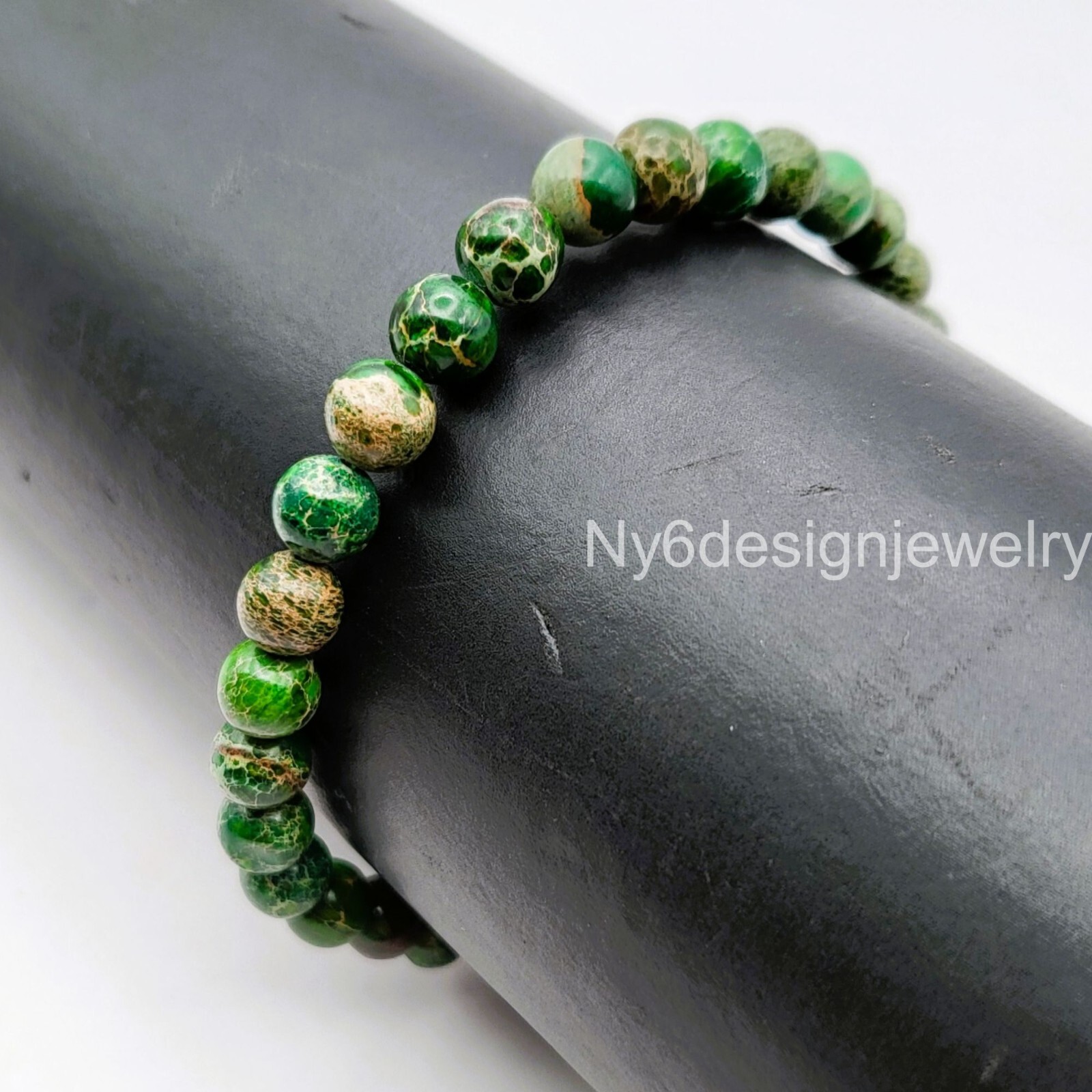 Green Sea Sediment Imperial Jasper Crystal Healing Bead 4mm 6mm 8mm 10mm 12mm