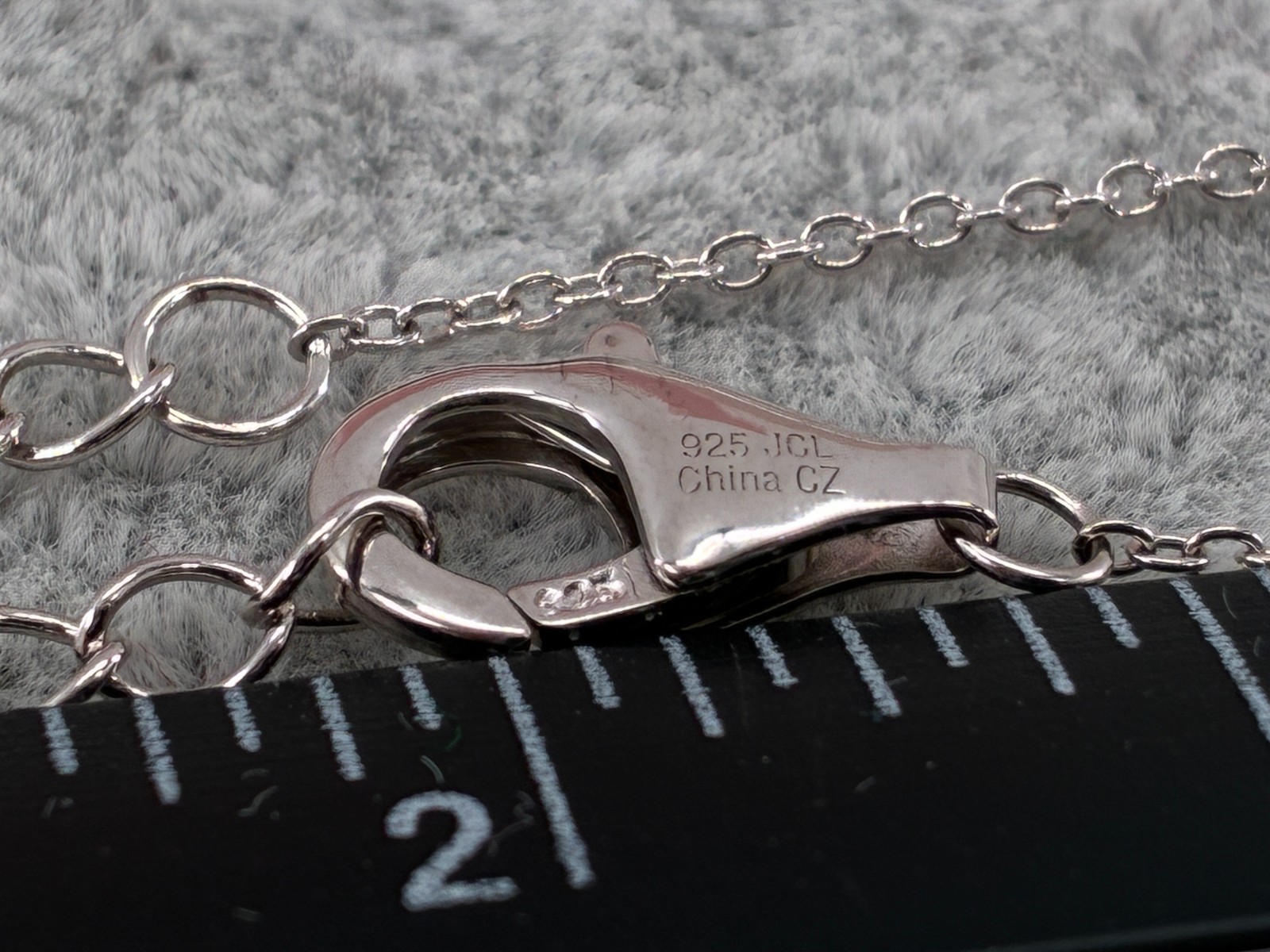 Diamonique Jennifer Miller Heart Charm Pendant Necklace Sterling 925 Rare Model