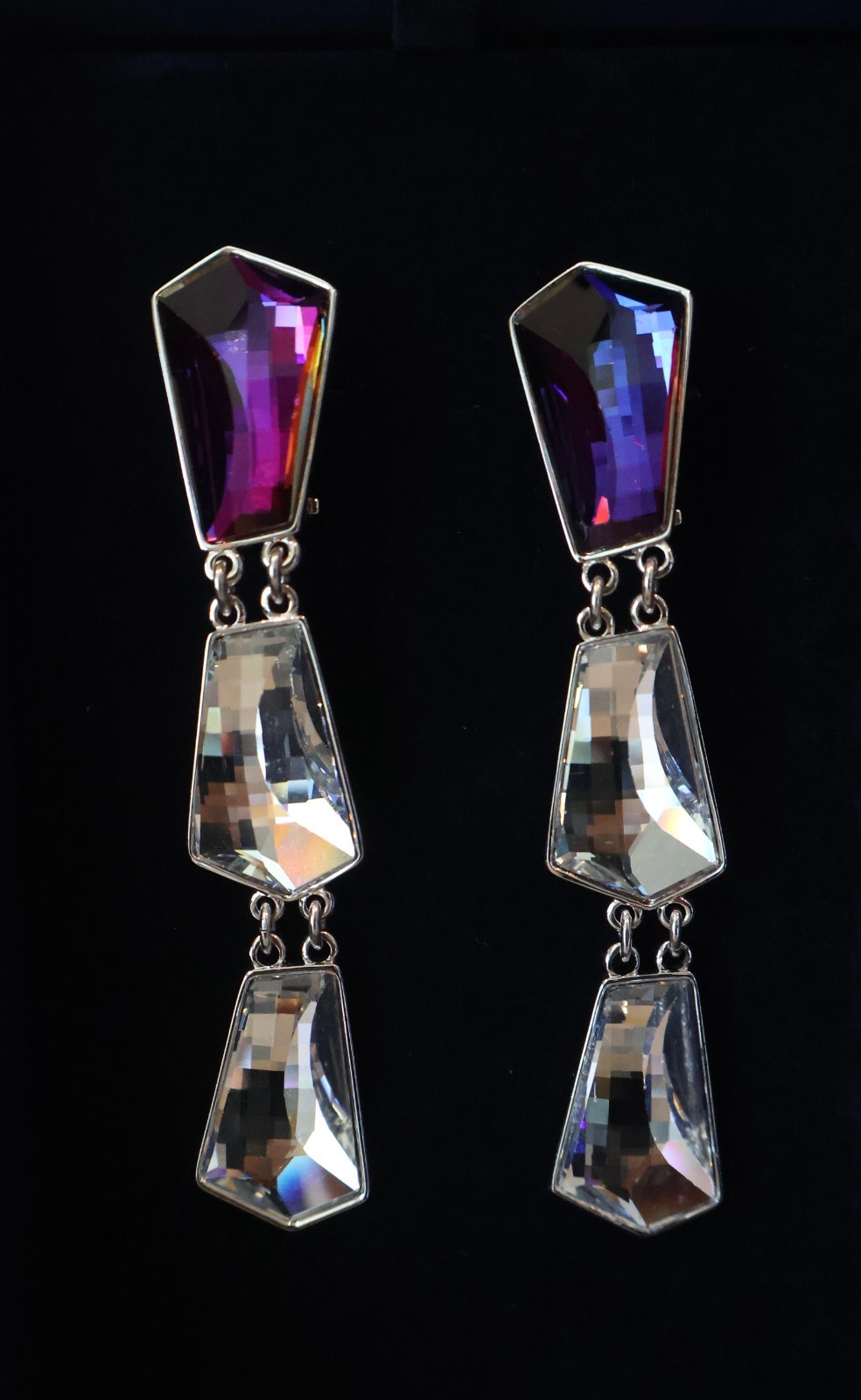 Authentic Swarovski “Evening” Set Necklace Earrings In Original Box MSRP $590