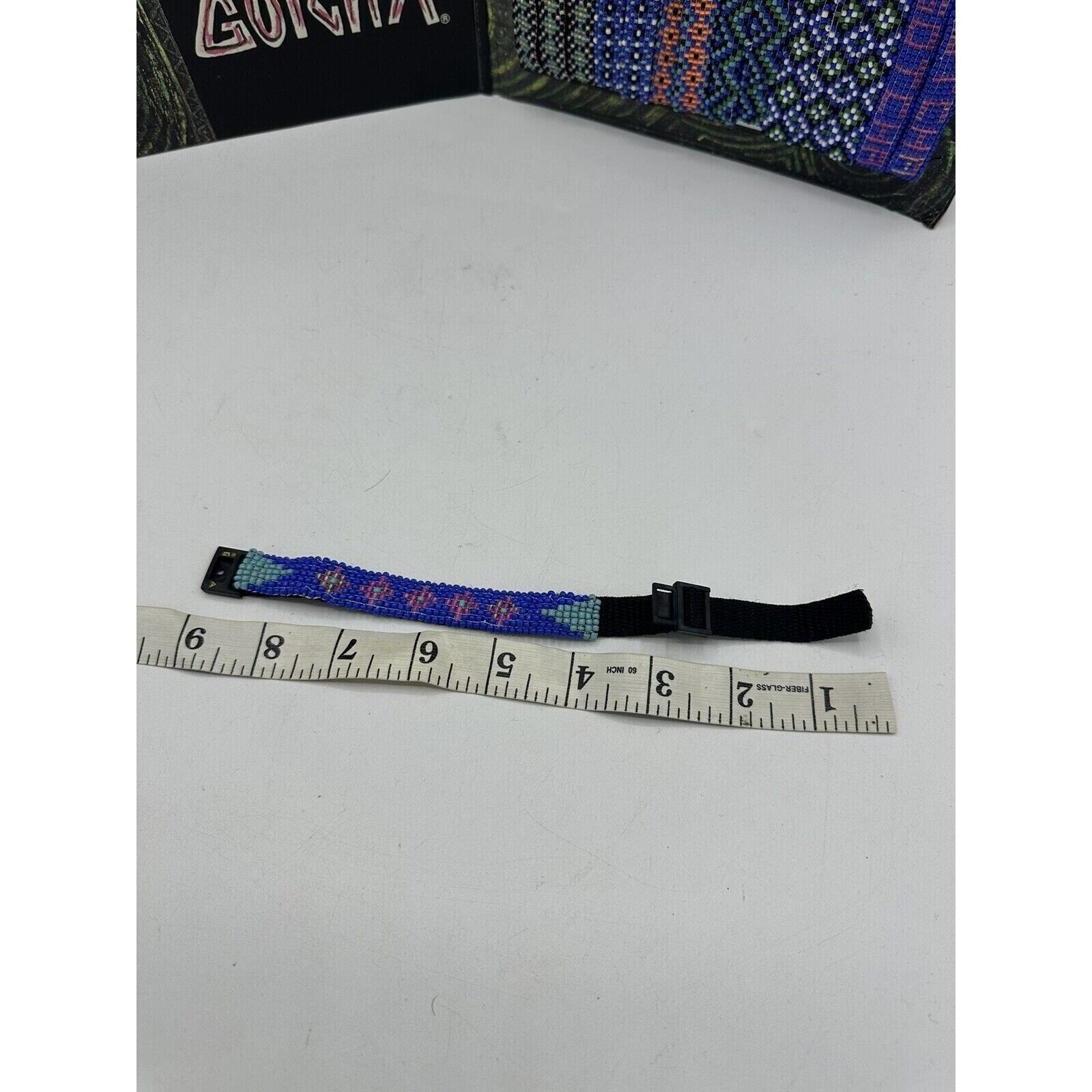 Vintage Gotcha Bracelet Adult Unisex Surf Skate Braided Wrap Multi 80s 90s
