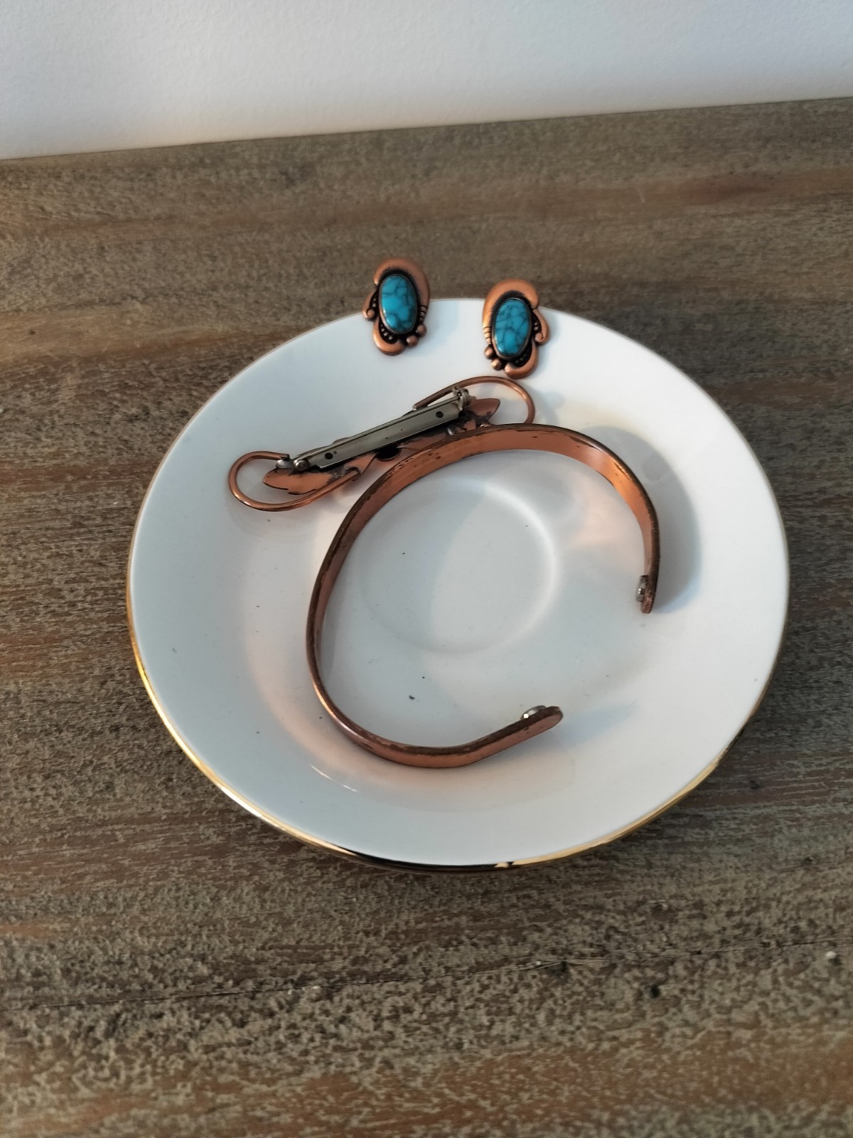 Pure Copper Pure Wrapped Designer Handmade Jewelry Bracelet Earring And Broch
