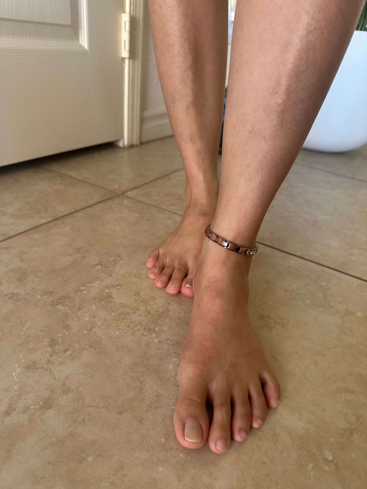 Thin Copper Magnetic Anklet Bracelet Women Restore Balance Energy Power Calm Joy