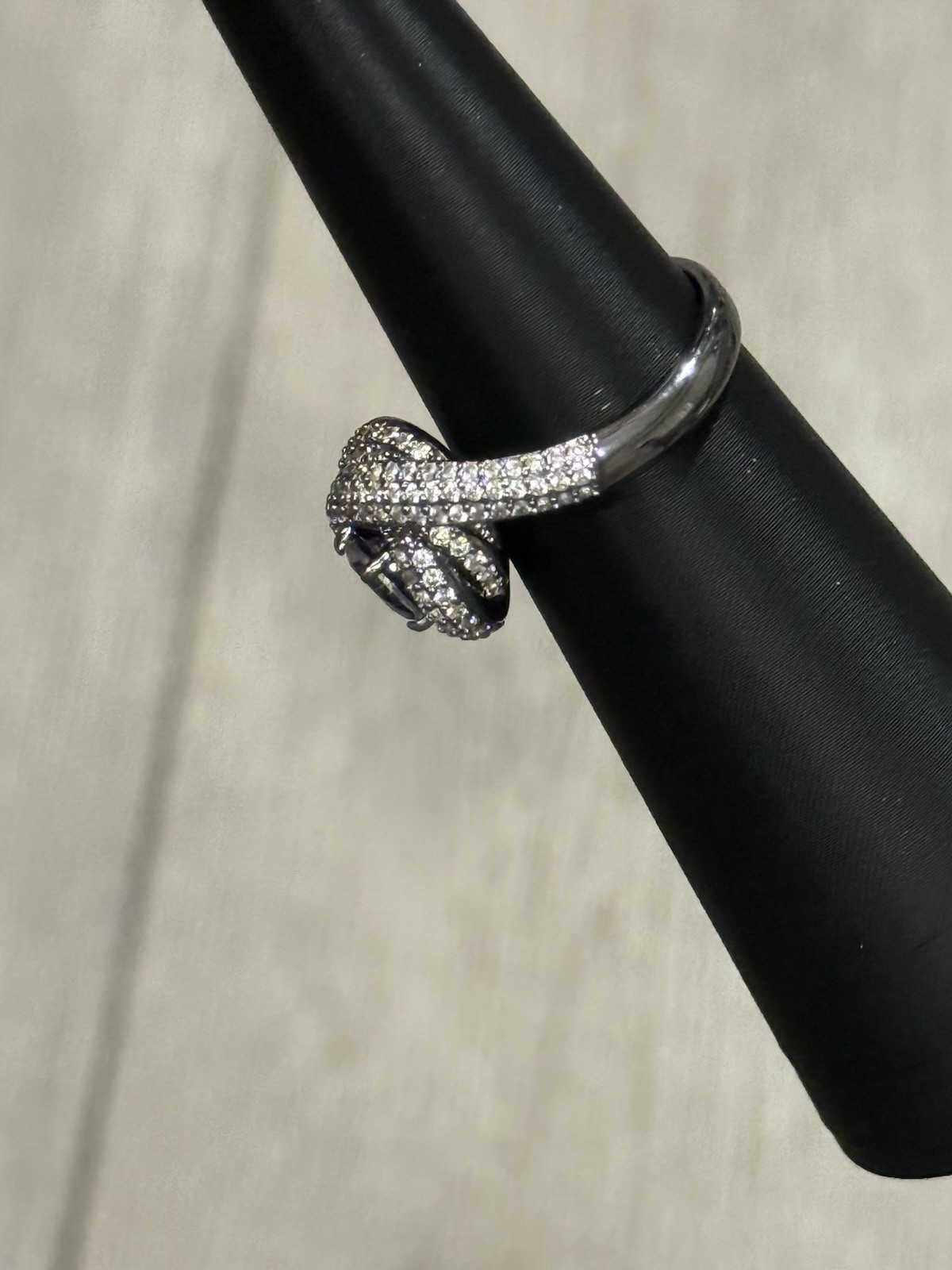 Bomb Party BP-June 2025 Birthday Ring-Size 9-Alexandrite-Hematite Plating