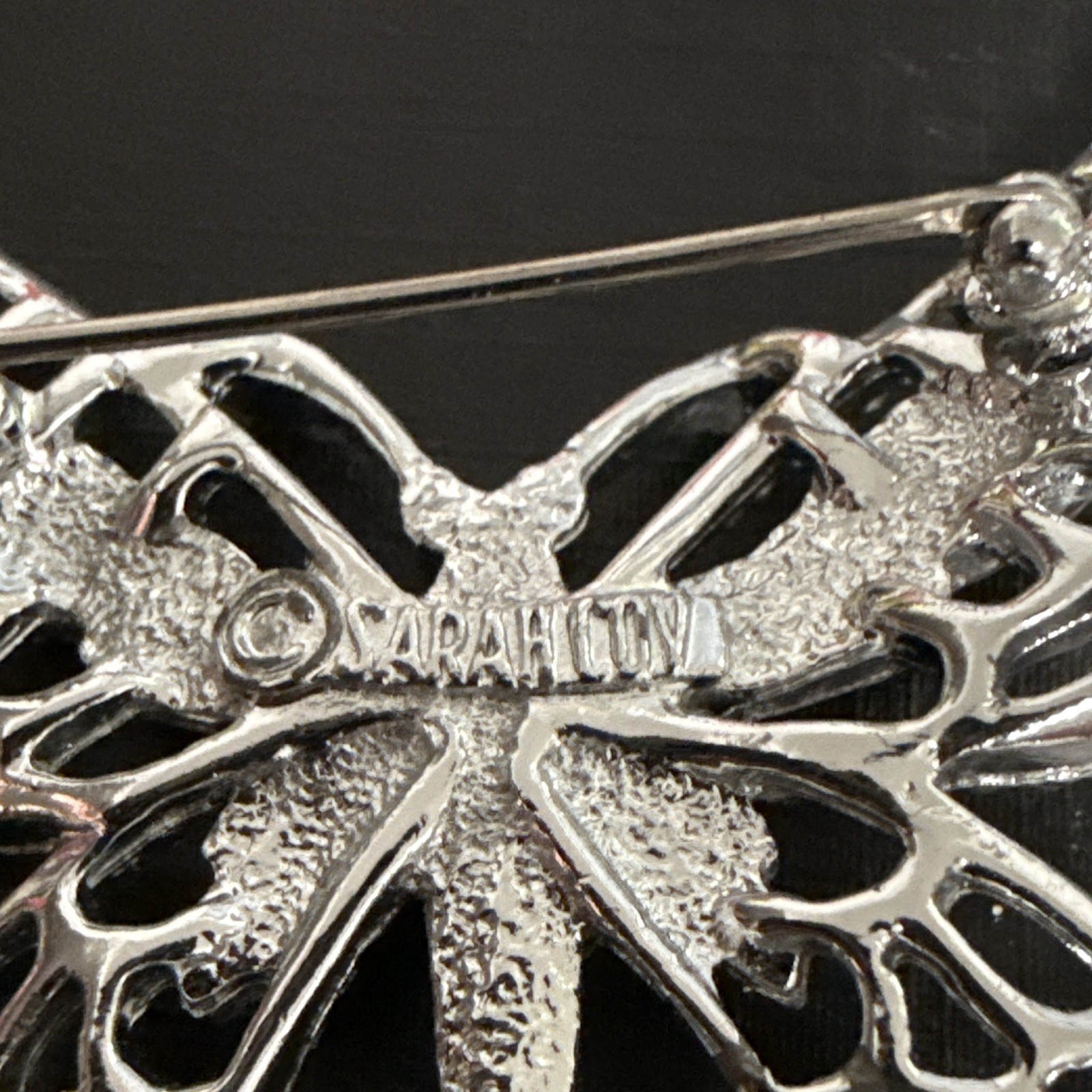 Sarah Coventry Silver Tone Butterfly Brooch Pin, Signed, Animals & Insects Theme