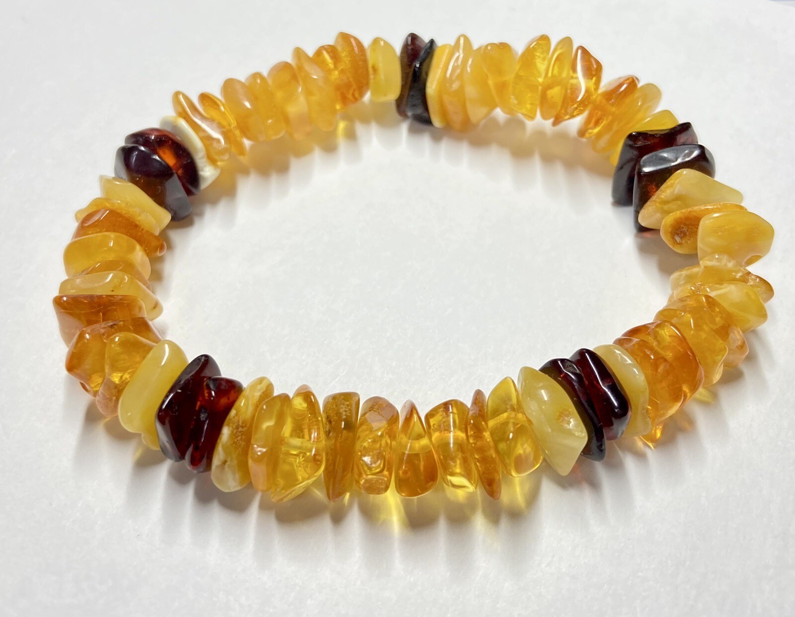 All Natural Genuine Baltic Amber Bracelet – 11 mm (14 gram)