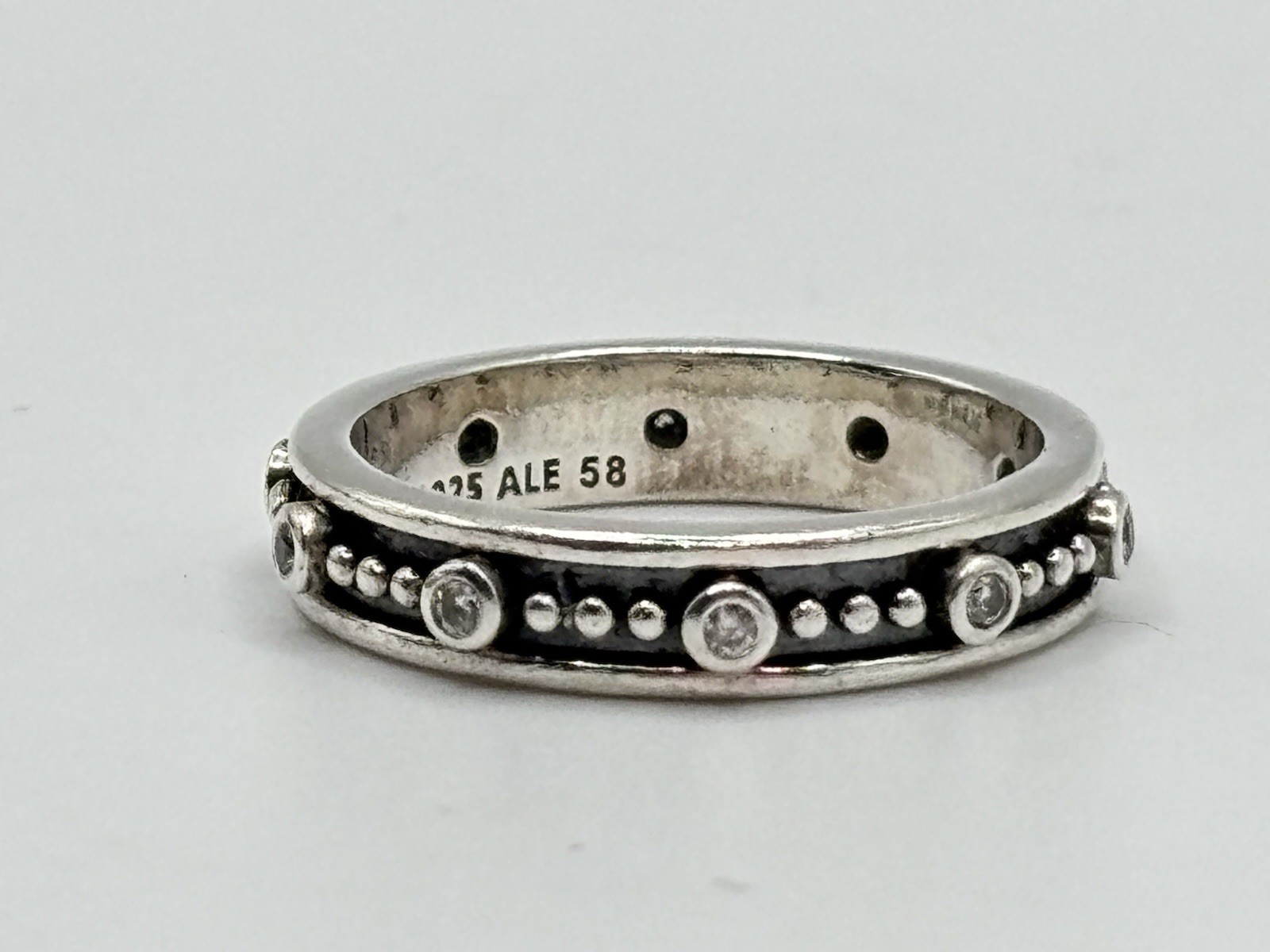 Pandora S925 ALE 58 Fairytale Royality Eternity Band Ring Size 8