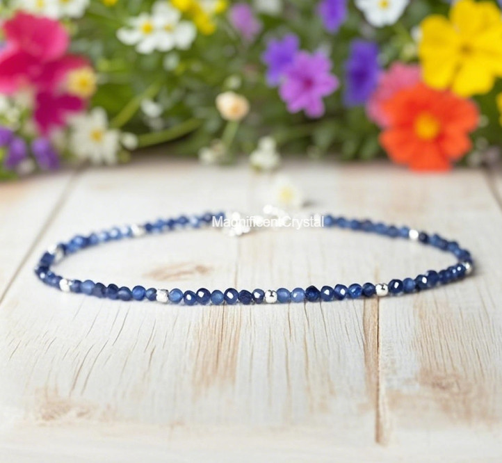 2025HOT Sapphire Bracelet Women Healing Energy Reiki Handmade Birthstone Jewelry