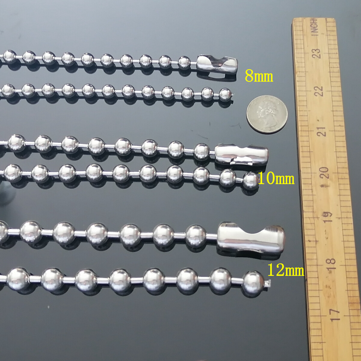 Punk Ball Chain Necklace, 316L Stainless Steel, 2000’s, Y2K, Grunge Jewelry, Pun