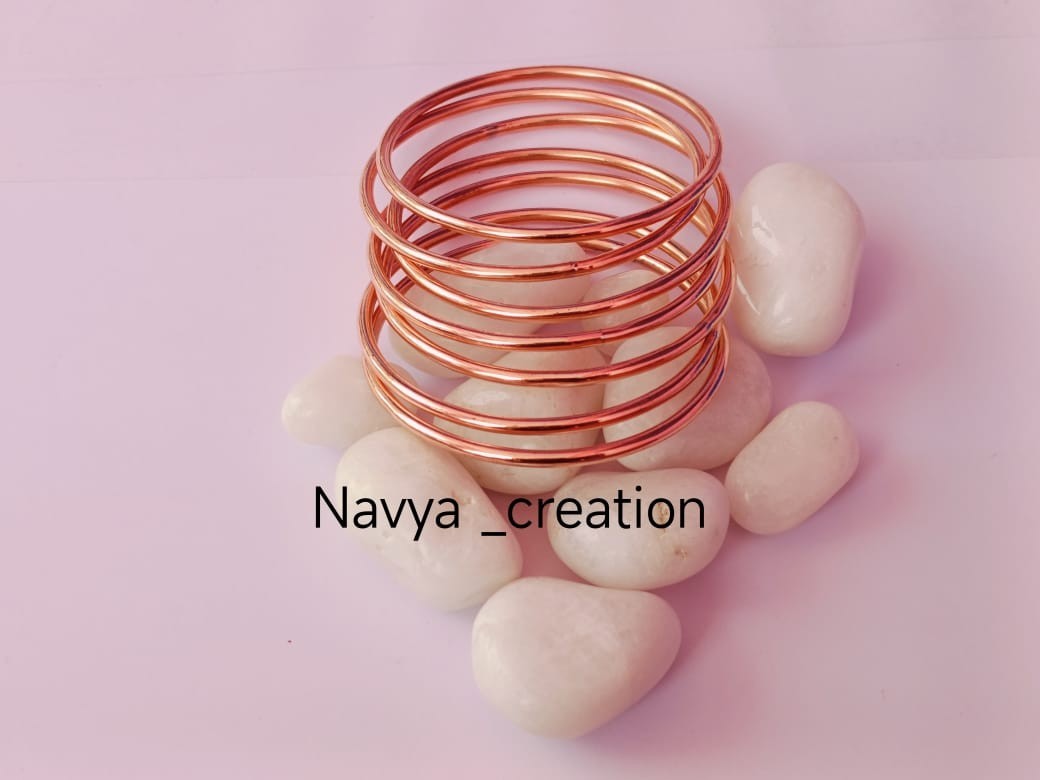 Pure Copper Bangles ,7 Set of Bangles ,Copper Jewery Bangle, Copper Bangle Set