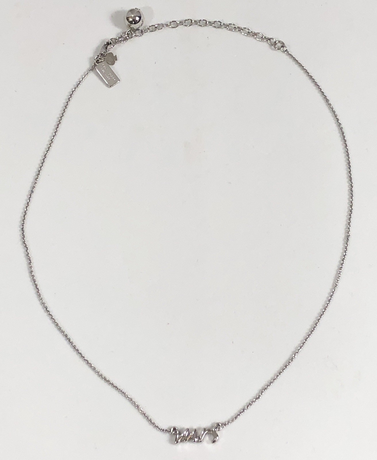 Kate Spade Say Yes Necklace MRS Pendant Chain – 14.5 to 17 inch Length