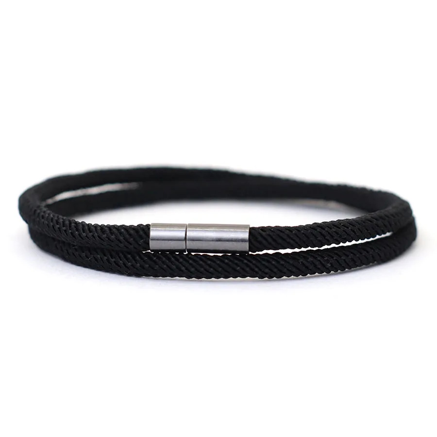 Noter New Arrival Mens Rope Bracelet 4Mm Nylon Double Layer Lucky Thread Braclet