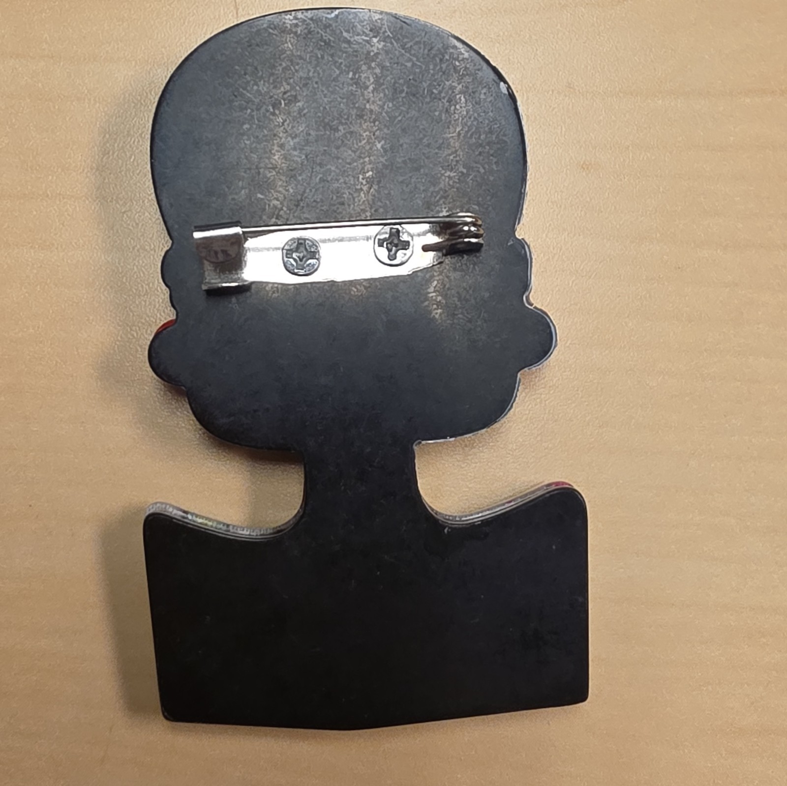 Girl Face Sunglasses Brooch Pin – Plastic, Multicolor, Fashion Theme, No Stone