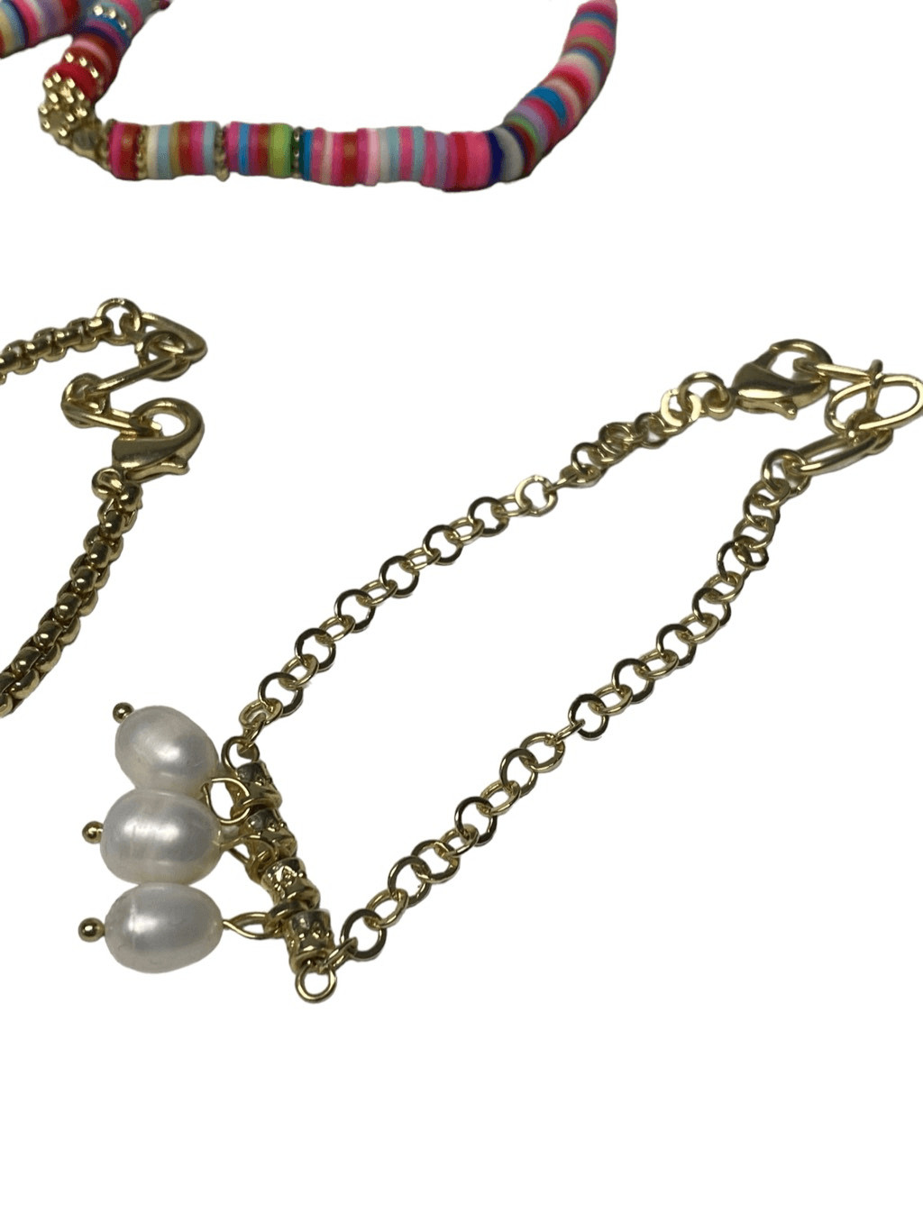 Amber Sceats Embellished Layered Bracelet in Gold NWT